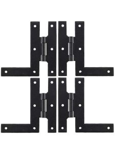 Set of “H – L” Style Cabinet Hinges – 4″ H x 4″ W  |  Surface Hinges Cabinet Hinges Surface Hinges