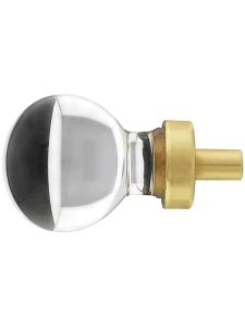 Small Bristol Crystal Cabinet Knob With Solid Brass Base  |  Knobs Knobs Antique Brass/Antique Pewter/Matte Black/Oil-Rubbed Bronze/Polished Brass/Polished Chrome/Polished Nickel/Satin Brass/Satin Nickel