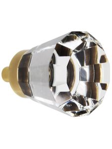 Small Brookmont Crystal Cabinet Knob With Solid Brass Base  |  Knobs Knobs Antique Brass/Antique Pewter/Matte Black/Oil-Rubbed Bronze/Polished Brass/Polished Chrome/Polished Nickel/Satin Brass/Satin Nickel