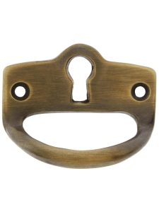 Small Mission Drawer Pull With Keyhole In Antique-By-Hand Finish  |  Pulls Knobs & Pulls Pulls