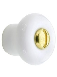 Small White Porcelain Cabinet Knob – 3/4″ Diameter  |  Knobs Knobs Knobs