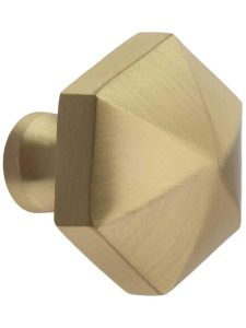 Solid Brass Hexagonal Knob – 1 1/4″ Diameter  |  Knobs Knobs Dark Oil Rubbed Bronze/Polished Chrome/Polished Nickel/Satin Brass/Satin Nickel