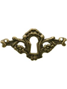 Solid Brass Keyhole Cover in Antique-By-Hand Finish  |  Keyhole Covers Keyhole Covers Keyhole Covers