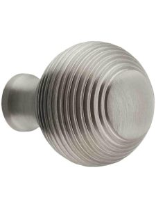 Solid-Brass Reeded Round Knob – 1 1/4″ Diameter  |  Knobs Knobs Dark Oil Rubbed Bronze/Polished Chrome/Polished Nickel/Satin Brass/Satin Nickel