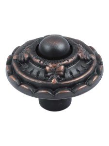 St. Michel Knob – 1 5/8″ Diameter  |  Knobs Knobs Antique Pewter/Venetian Bronze