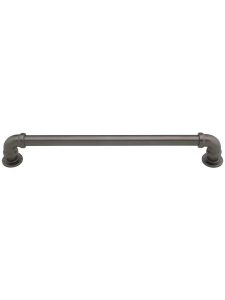 Steampunk Large Drawer Pull – 7 1/2″ Center-to-Center  |  Pulls Knobs & Pulls Graphite/Satin Nickel