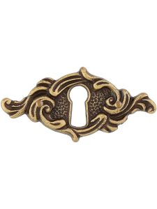 Swirl Design Keyhole Cover  |  Keyhole Covers Keyhole Covers Antique Brass Dark