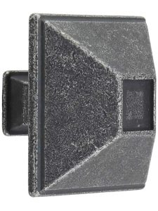 Tahoe Rustic Cabinet Knob – 1 1/2″ Square  |  Knobs Knobs Black/Distressed Antique Silver/Distressed Oil Rubbed Bronze