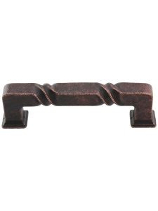 Tahoe Rustic Cabinet Pull – 3 3/4″ Center-to-Center  |  Pulls Knobs & Pulls Black/Distressed Antique Silver/Distressed Oil Rubbed Bronze