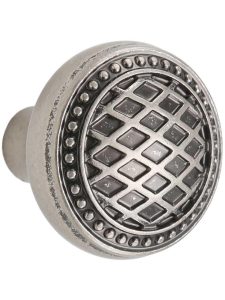 Trevi Round Knob – 1 5/16″ Diameter  |  Knobs Knobs Antique Pewter/German Bronze/Patina Rouge/Polished Nickel/Tuscan Bronze