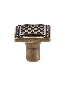 Trevi Square Knob – 1 1/4″ Square  |  Knobs Knobs Antique Pewter/German Bronze/Patina Rouge/Polished Nickel/Tuscan Bronze