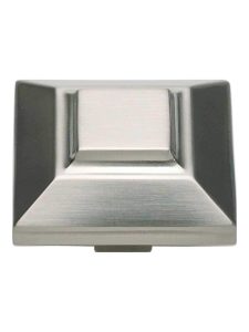 Trocadero Knob – 1 1/2″ Square  |  Knobs Knobs Antique Pewter/Polished Nickel/Satin Nickel/Venetian Bronze