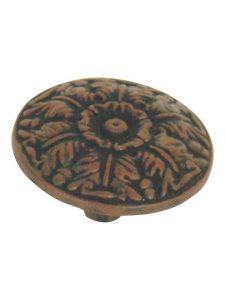 Tuscan Decorative Knob  |  Knobs Knobs Aged Bronze/Antique Pewter/Burnished Bronze/Rust/Venetian Bronze