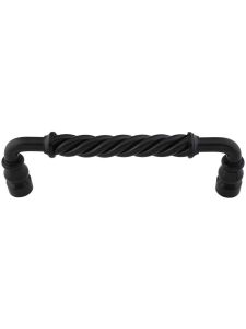 Twisted Bar Pull – 6″ Center-to-Center  |  Pulls Knobs & Pulls Patina Black