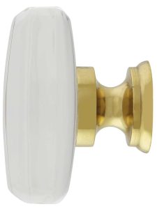 Windsor Crystal-Glass Cabinet Knob – 1 5/8″ x 1 1/8″  |  Knobs Knobs Antique Brass/Antique Pewter/Matte Black/Oil-Rubbed Bronze/Polished Brass/Polished Chrome/Polished Nickel/Satin Brass/Satin Nickel