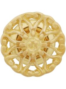 Cast Brass Ornate Cabinet Knob – 1 1/4″ Diameter  |  Knobs Knobs Antique Brass/Un-Lacquered Brass