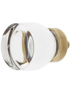 Juneau Crystal-Glass Cabinet Knob – 1 1/8″ Diameter  |  Knobs Knobs Antique Brass/Antique Pewter/Matte Black/Oil-Rubbed Bronze/Polished Brass/Polished Chrome/Polished Nickel/Satin Brass/Satin Nickel