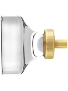 Lido Crystal Glass Cabinet Knob – 1 5/8″ Square  |  Knobs Knobs Antique Brass/Antique Pewter/Matte Black/Oil-Rubbed Bronze/Polished Brass/Polished Chrome/Polished Nickel/Satin Brass/Satin Nickel