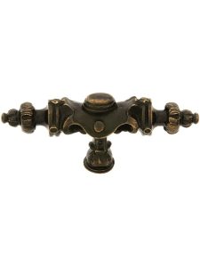 Pembridge T-Handle Cabinet Knob – 3 5/8″ x 1″  |  Knobs Knobs Antique Pewter/Dark Brass/Satin 24K Gold