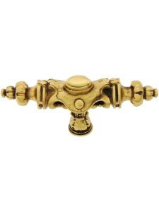 Pembridge T-Handle Cabinet Knob – 3 5/8″ x 1″  |  Knobs Knobs Antique Pewter/Dark Brass/Satin 24K Gold