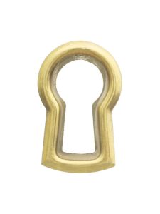 Solid-Brass Keyhole Insert in Unlacquered Brass  |  Keyhole Covers Keyhole Covers Keyhole Covers