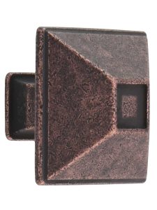 Tahoe Rustic Cabinet Knob – 1 1/4″ Square  |  Knobs Knobs Black/Distressed Antique Silver/Distressed Oil Rubbed Bronze