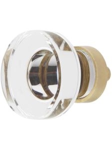 Grayson Crystal-Glass Cabinet Knob – 1 1/4″ Diameter  |  Knobs Knobs Antique Brass/Antique Pewter/Matte Black/Oil-Rubbed Bronze/Polished Brass/Polished Chrome/Polished Nickel/Satin Brass/Satin Nickel