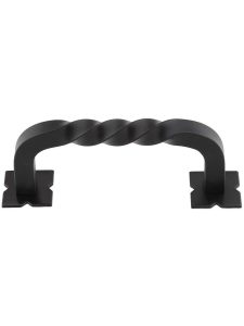 Normandy Twist D-Pull – 3″ Center-to-Center  |  Pulls Knobs & Pulls Matte Black