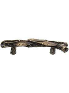 Leafy Branch Drawer Pull – Right Hand – 3″ Center-to-Center  |  Pulls Knobs & Pulls Antique Brass/Antique Copper/Antique Pewter/Dark Brass/Hand Tinted Antique Brass